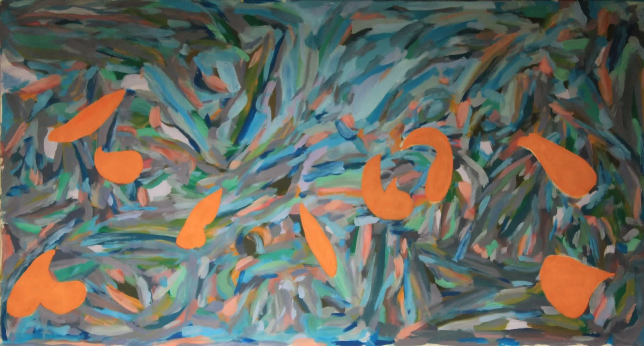  Acrylic on Canvas    100 x 210 cm 