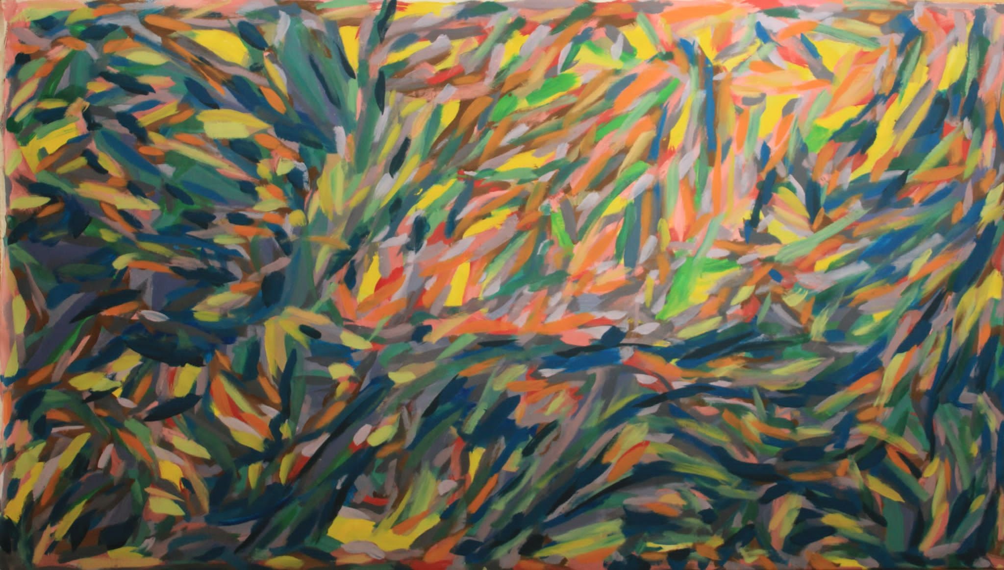  Acrylic on Canvas  100 x 210 cm 