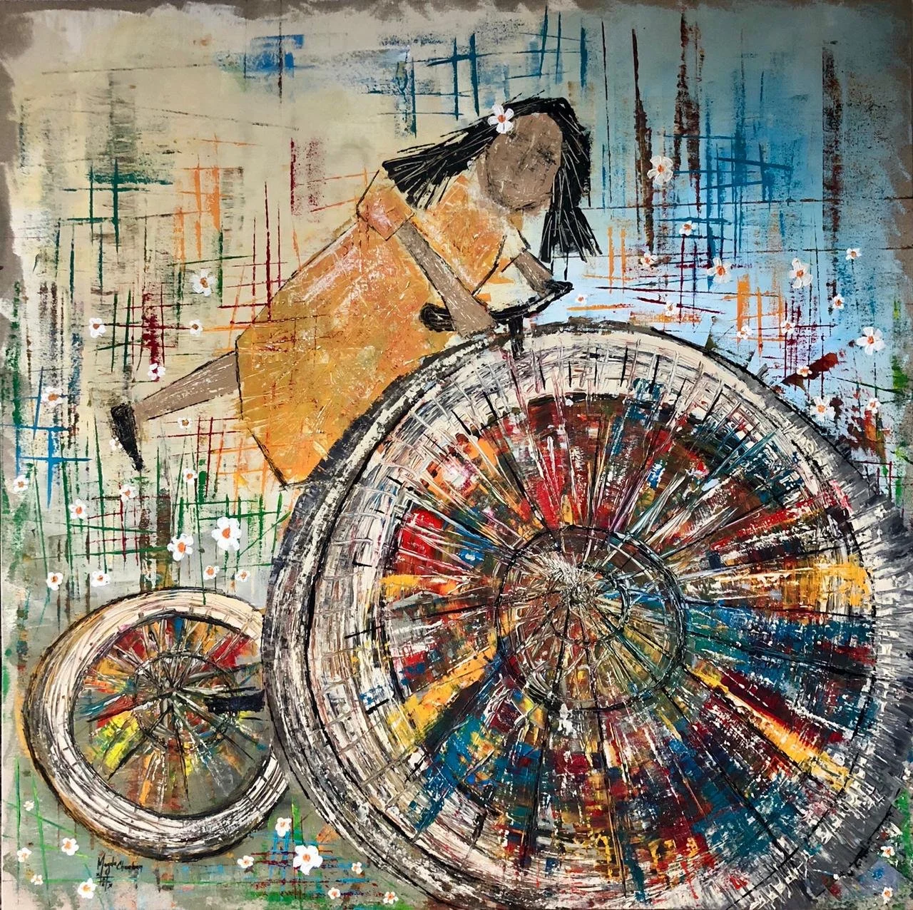  Acrylic on Canvas  115 x 115 cm 