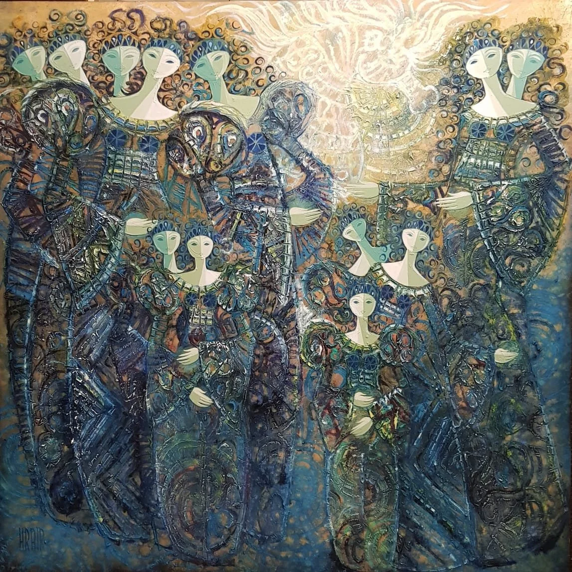  Oil on canvas   150 x150 cm  