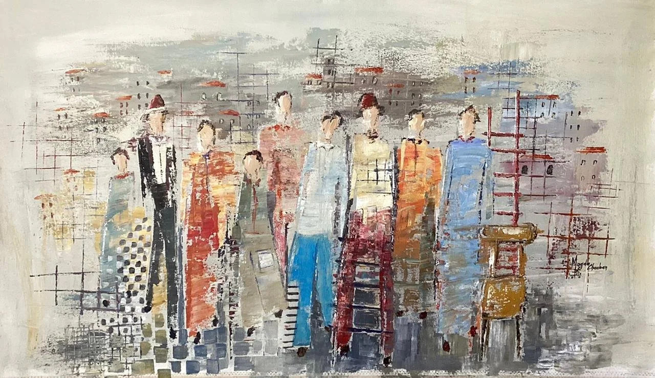  Acrylic on Canvas  112 x 62 cm 