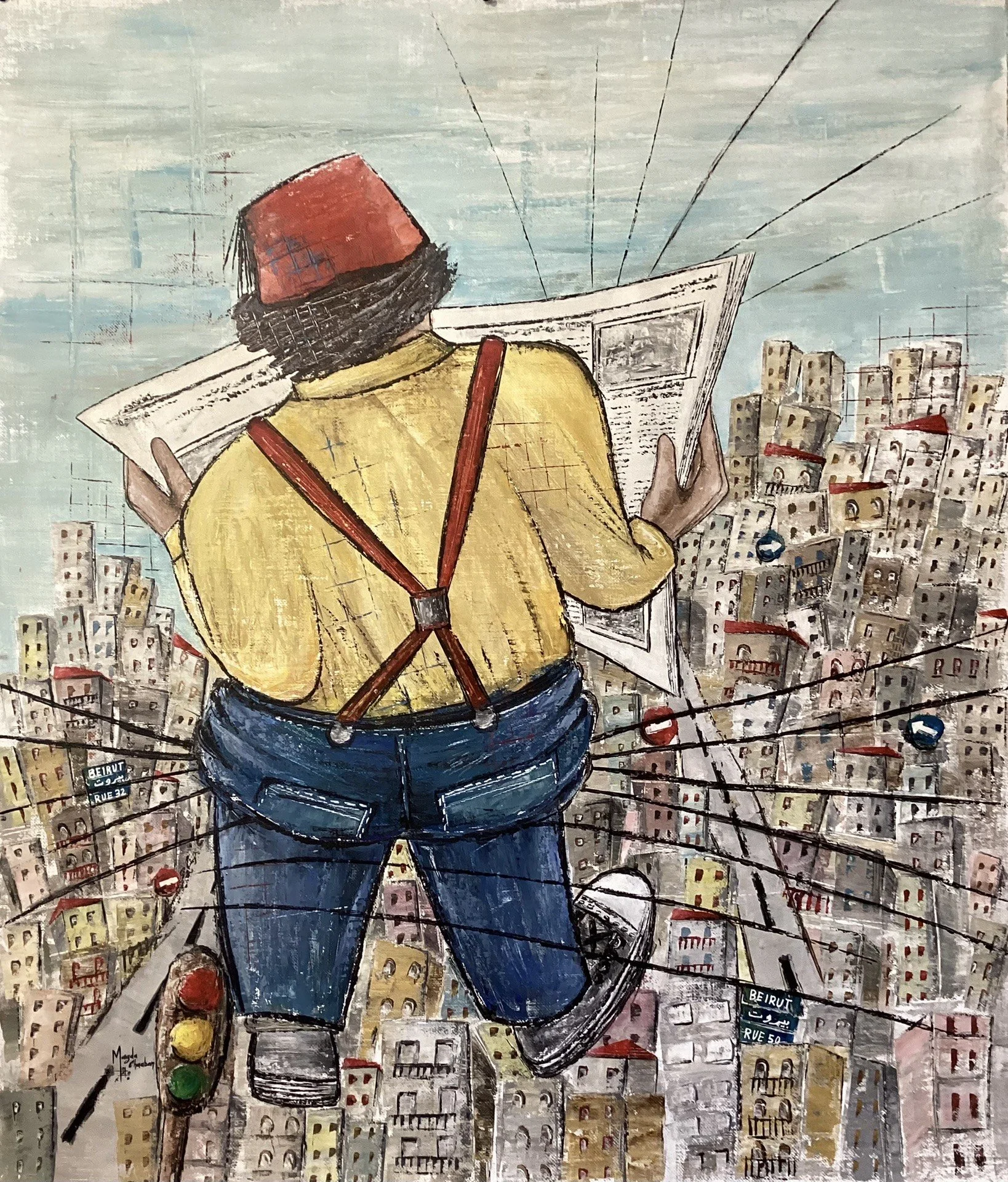 %22 A Point Of View %22 , Acrylic on jute, 132x114cm..jpeg