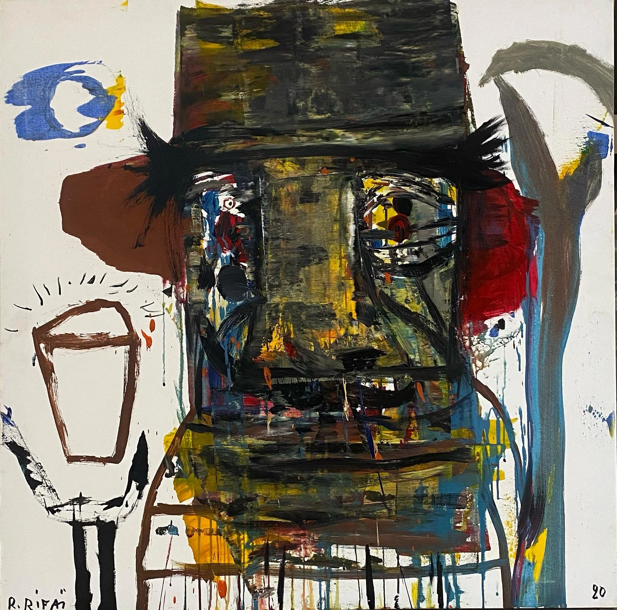Acylic on Canvas 100 × 100 cm