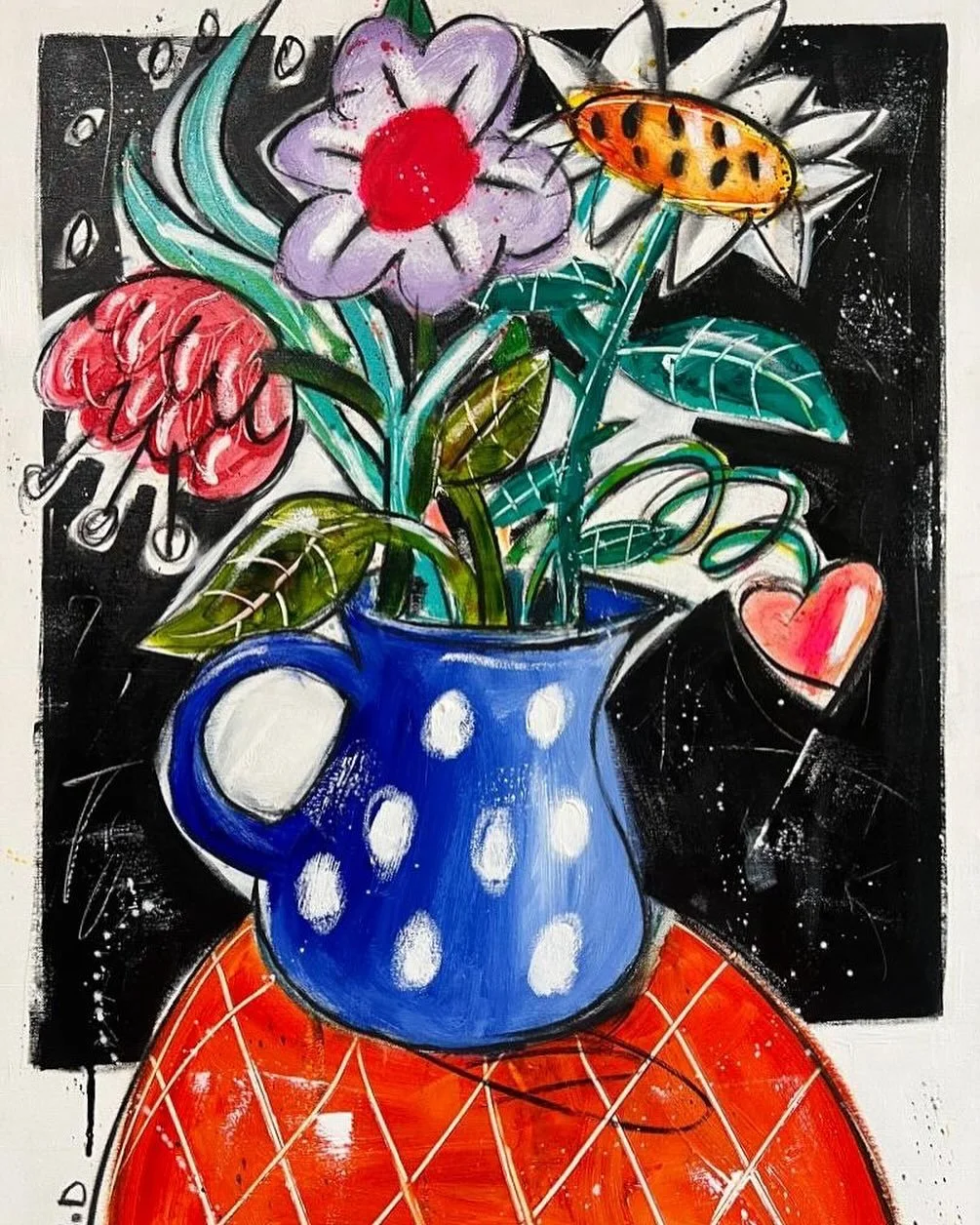Benoit Debbane 
Vase Bleu 2
80x60 cm
Mixed media on Canvas