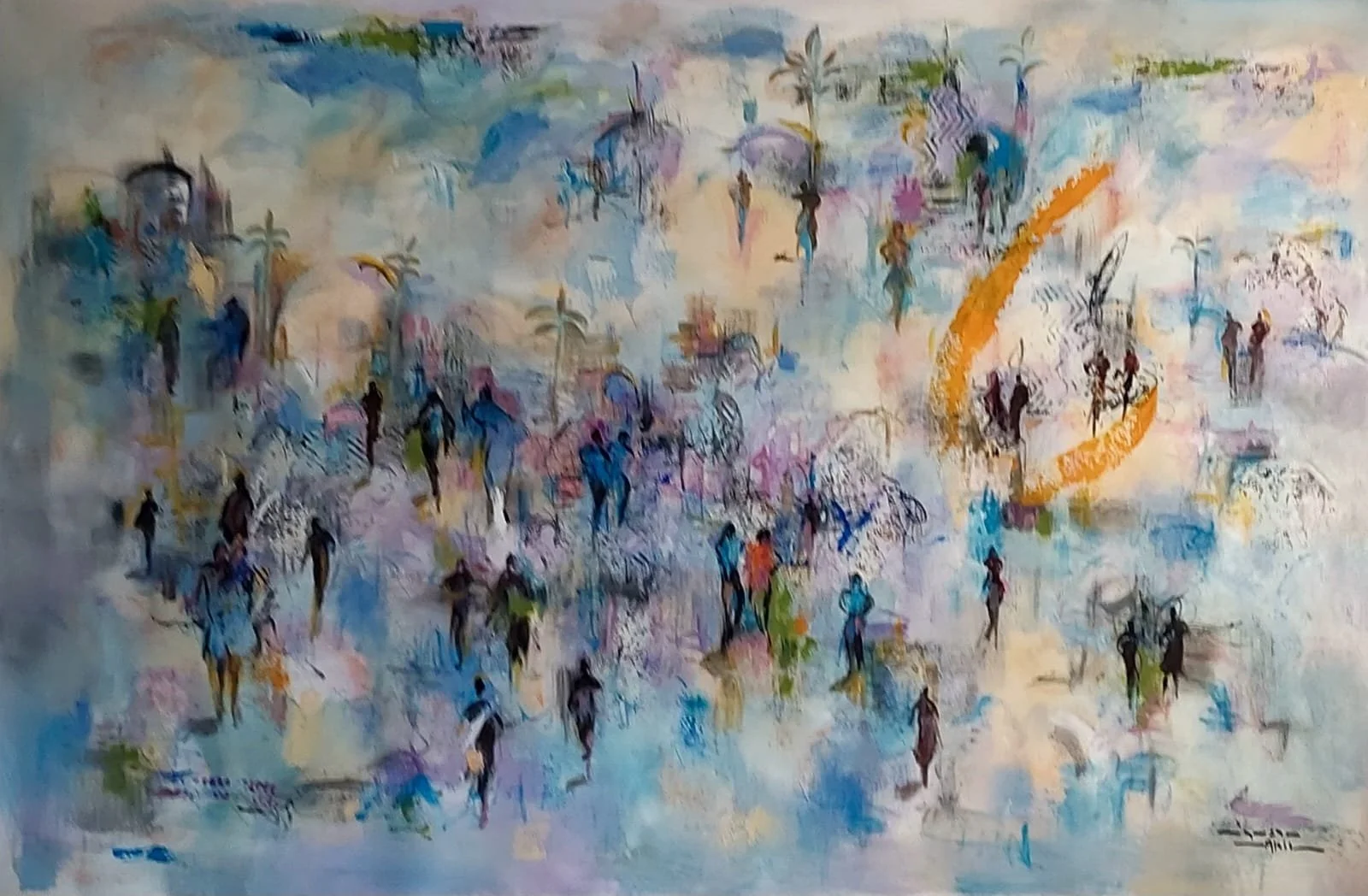 Acrylic on Canvas  200 × 120 cm