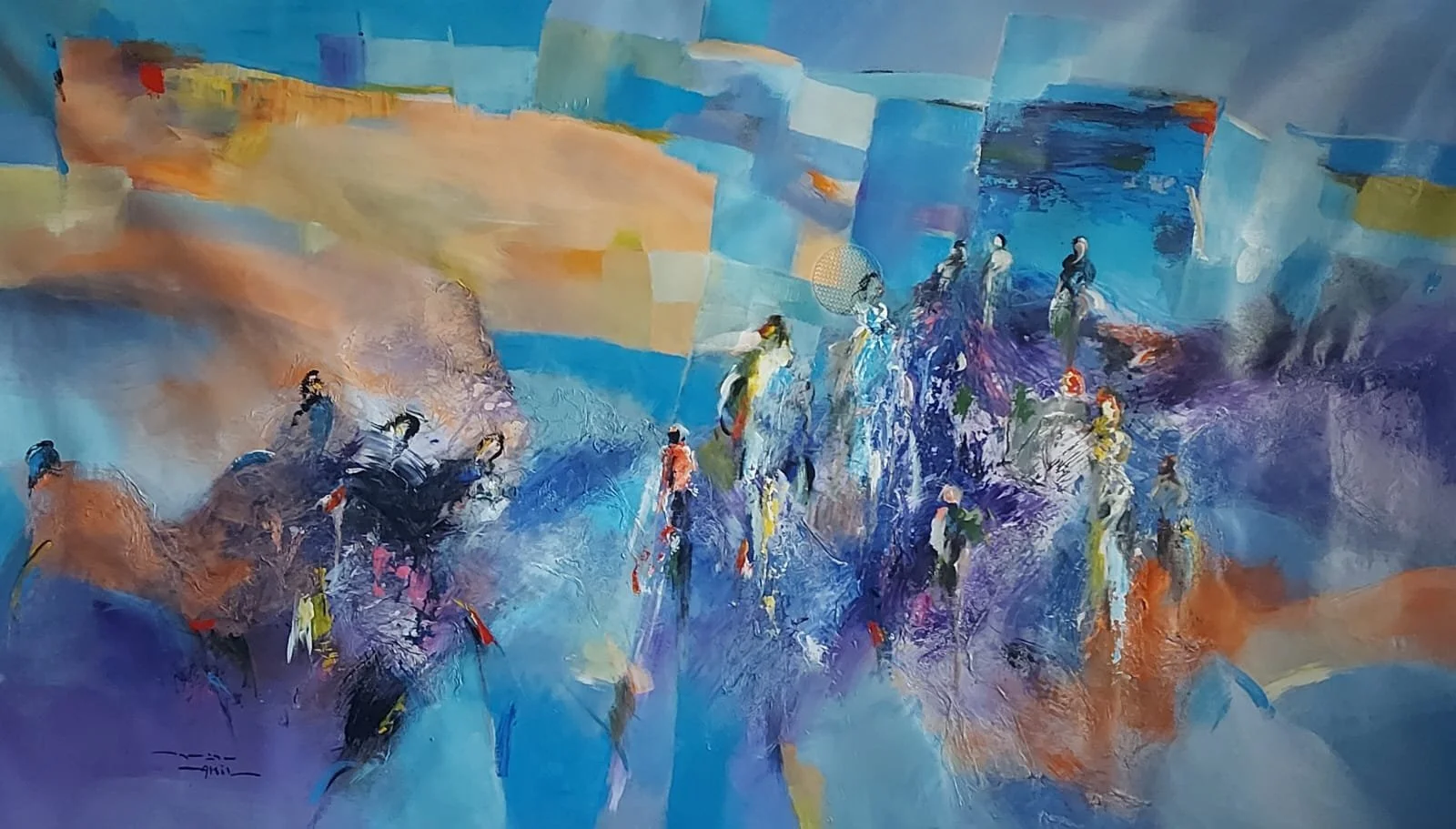 Acrylic on Canvas  200 × 120 cm