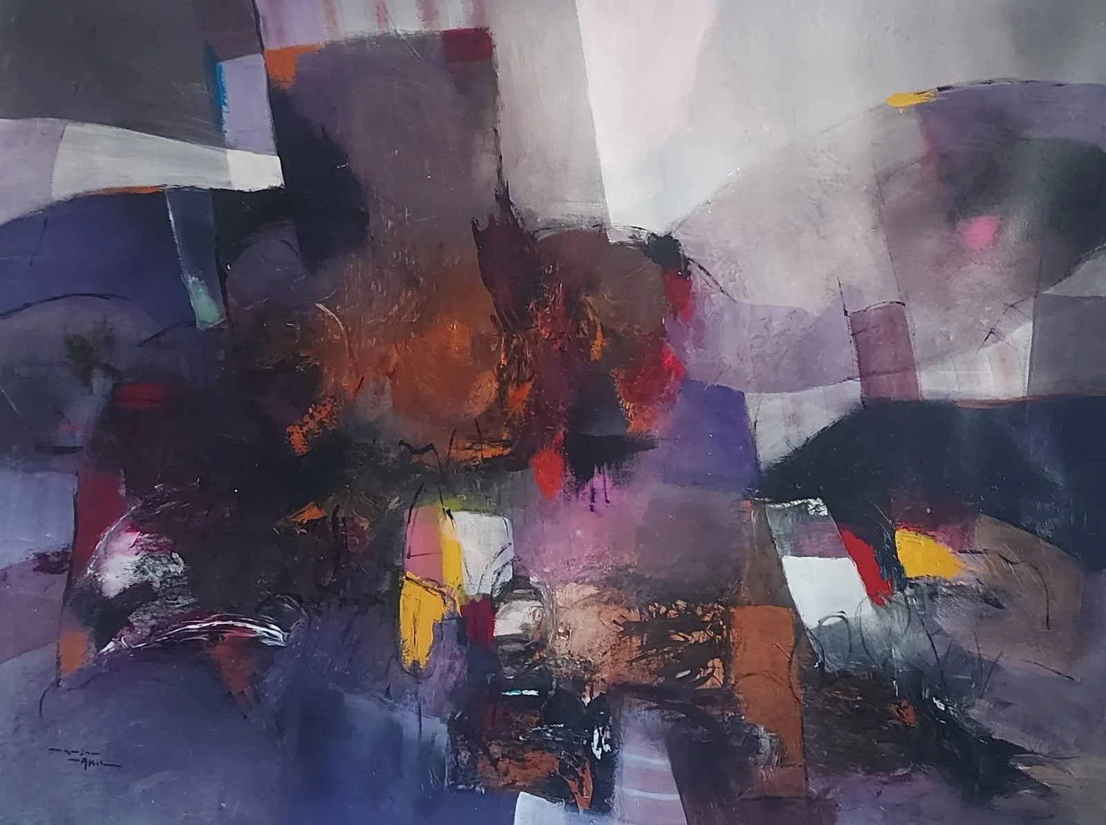 Acrylic on Canvas  180 × 140 cm