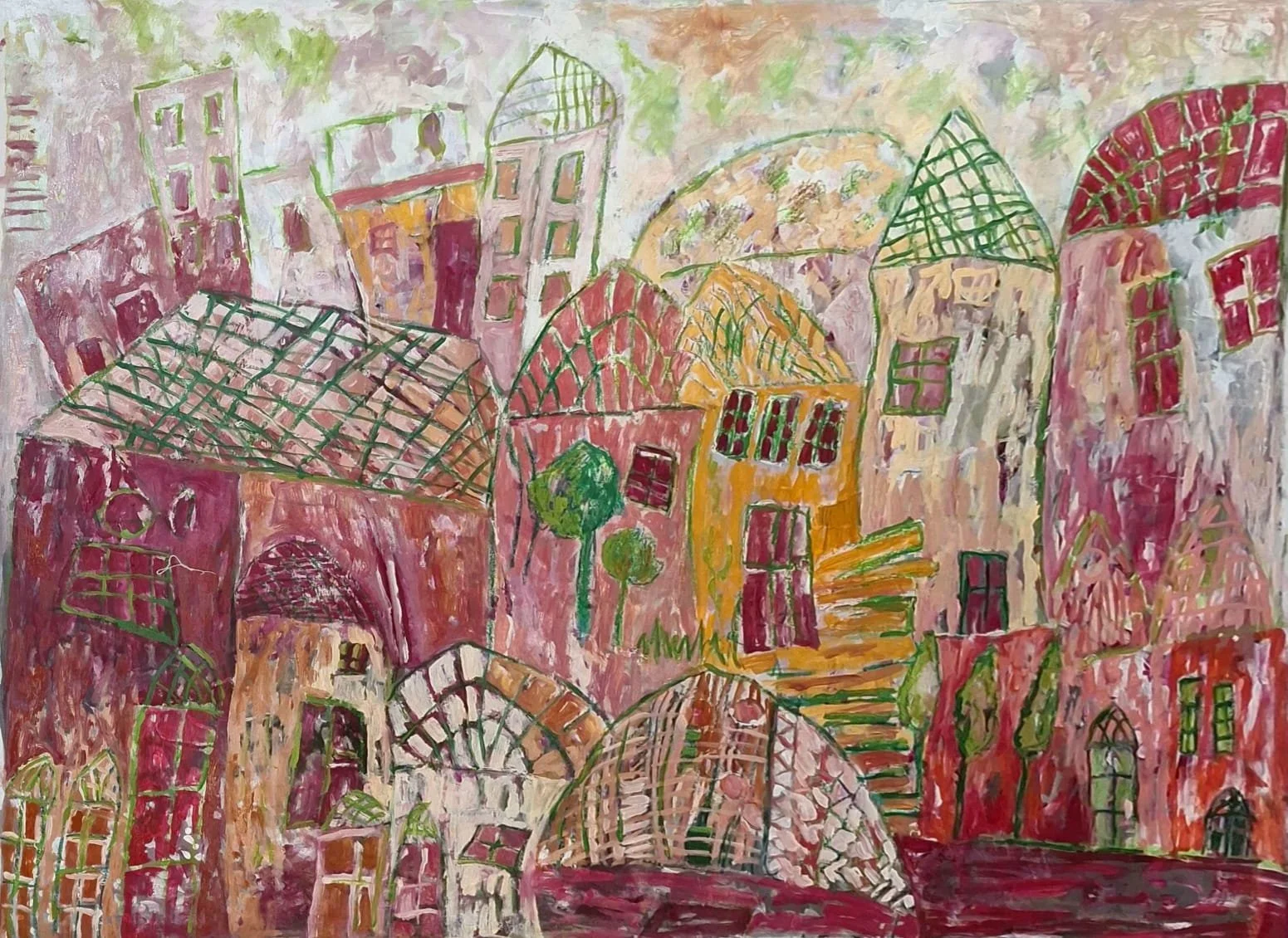 Zeinab Dandach  Acrylic on Canvas  110 × 140 cm
