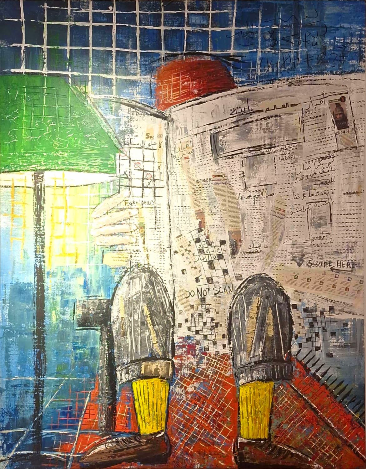  Magda Chaaban  Acrylic on Canvas  154 × 122 cm 