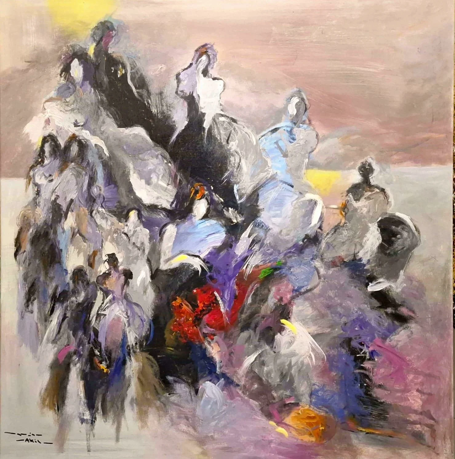  Acrylic on Canvas  100 × 100 cm 