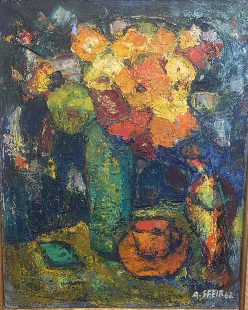 Amin Sfeir
Oil on canvas 
1962
54x32cm
