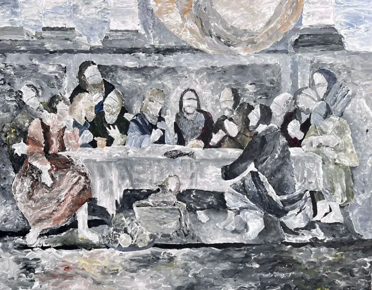 Nour Kawa
The last Supper
Acrylic on Canvas
180x150cm