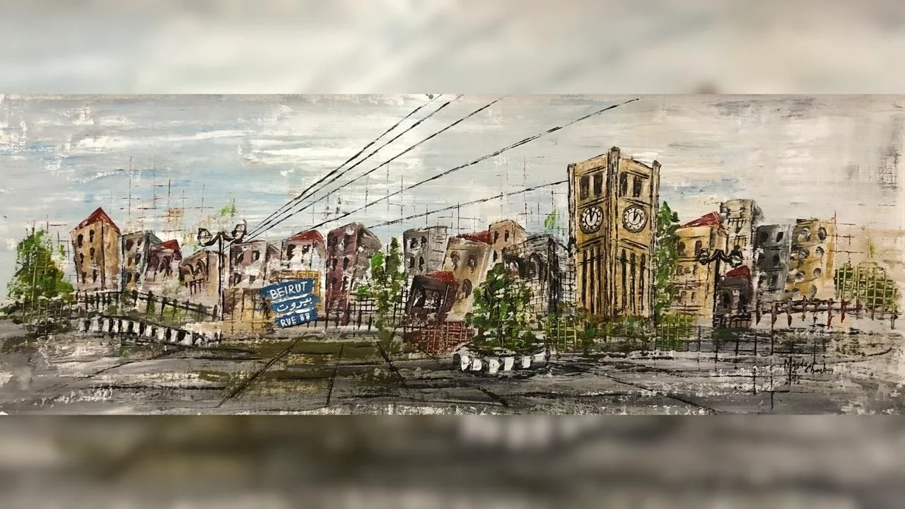 Magda Chaaban 
Beirut
Acrylic on Canvas
130x60cm