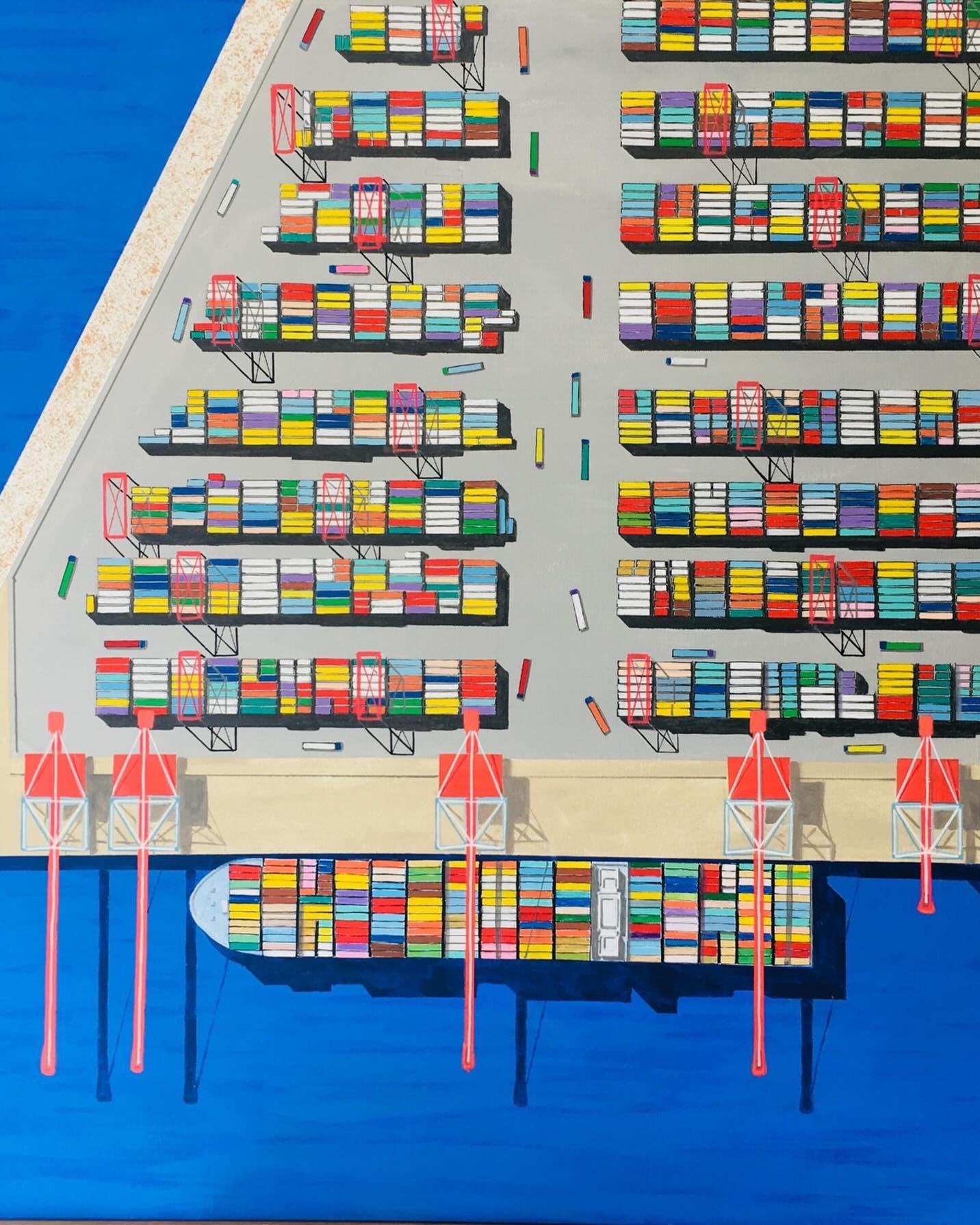 Ali Mourabet 
Acrylic on Canvas
100x100cm