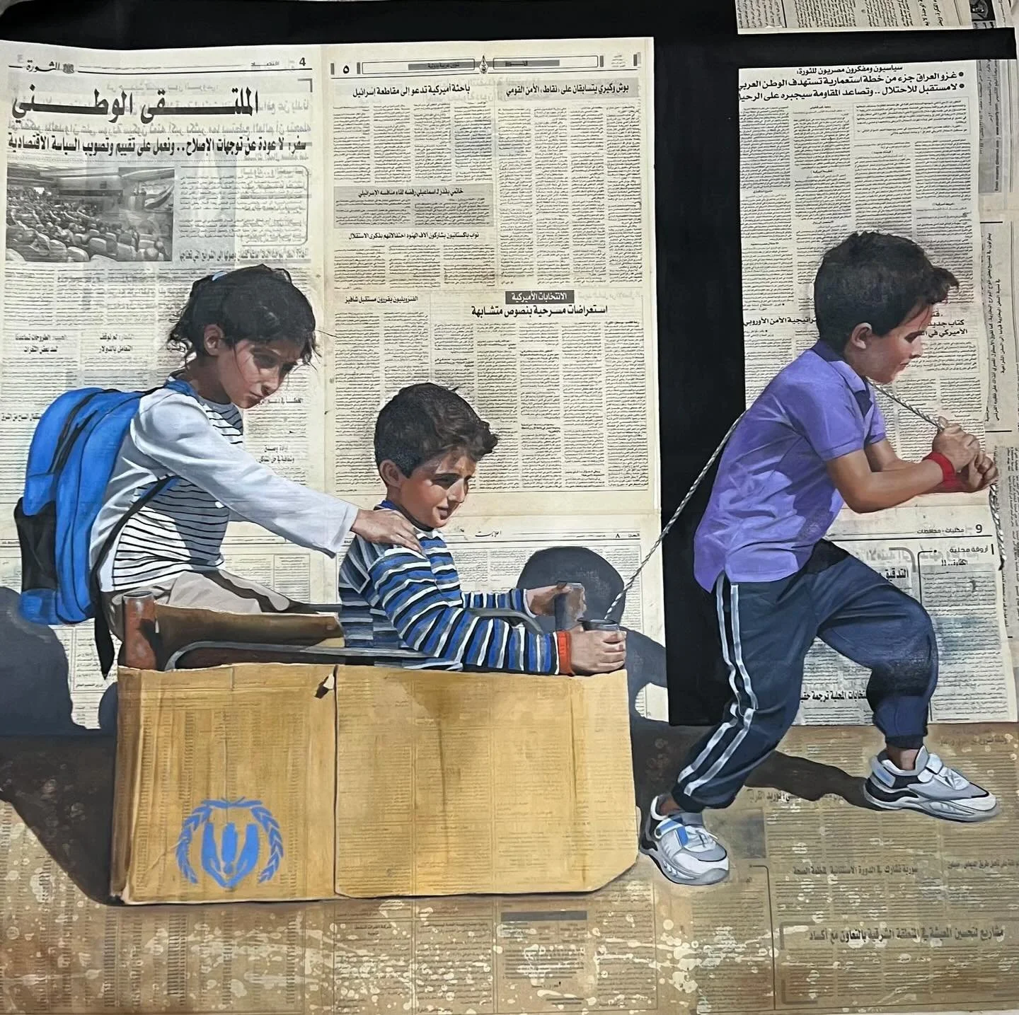 Ehab Zeinedinne 
120x100cm
Mixed media on Canvas