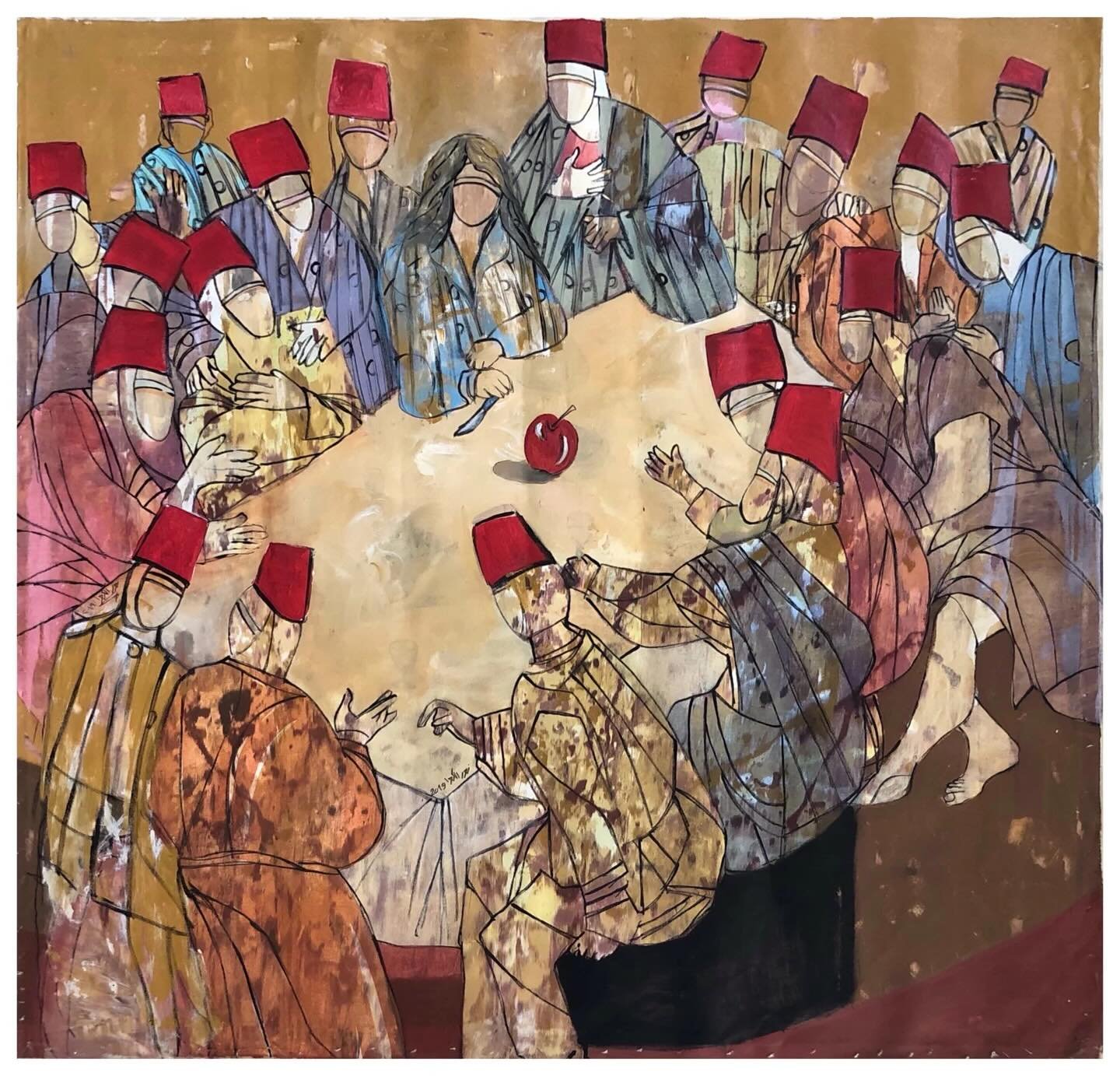 Nour Kawa
Acrylic on Canvas
150x150cm