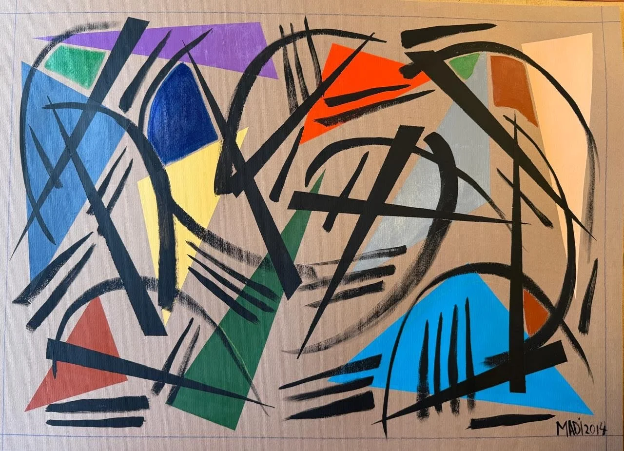 Hussein Madi 
Acrylic on Cardboard 
65x45cm
2014