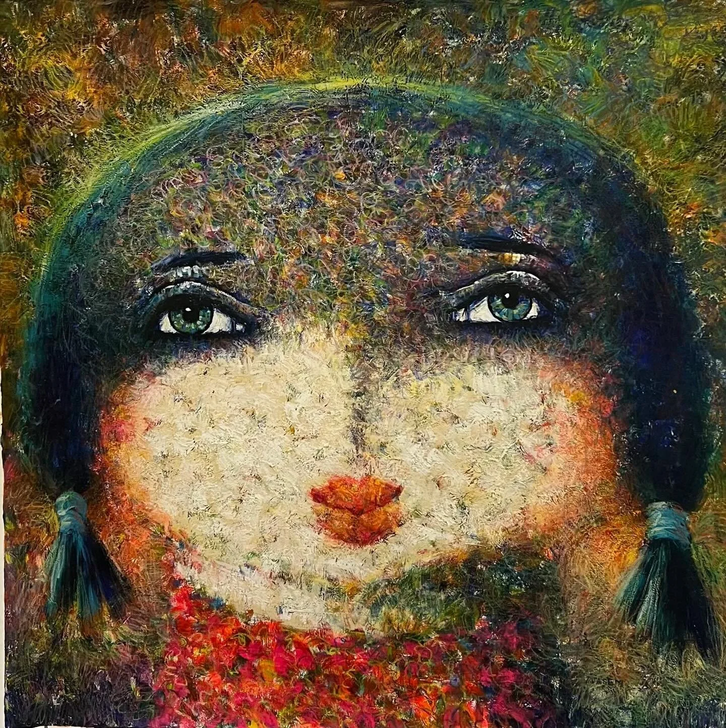 Ismail  Jassem 
Acrylic on Canvas 
150x150cm