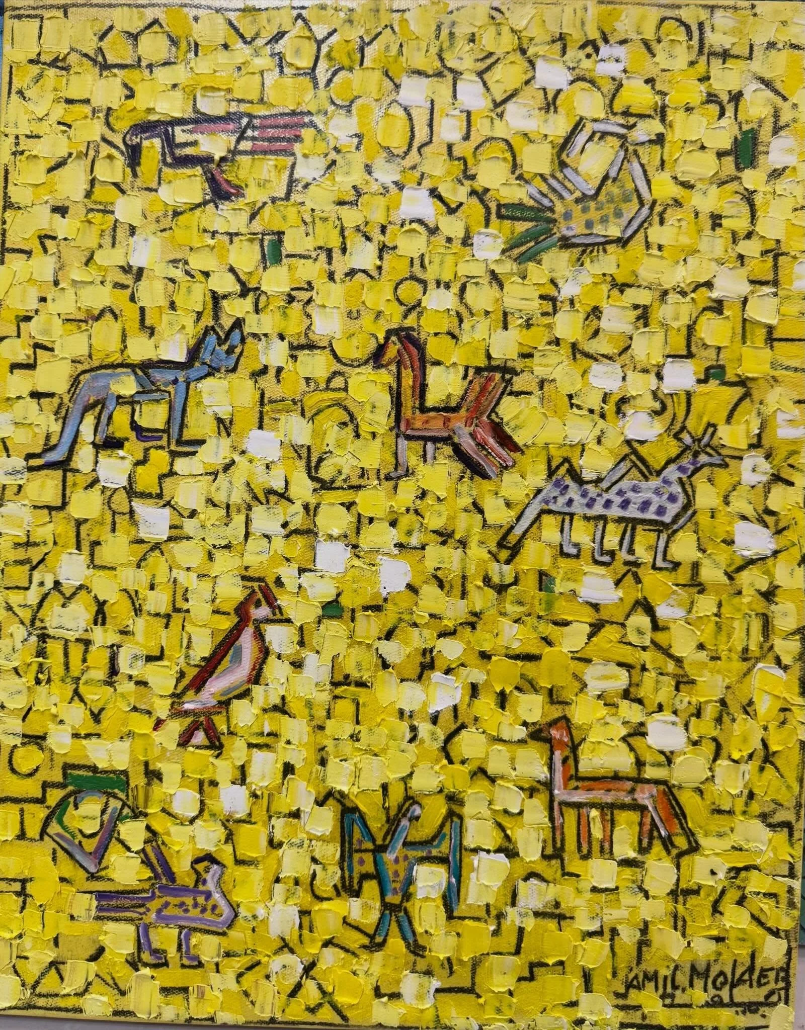 Jamil Molaeb 
Oil on Canvas
45x35cm