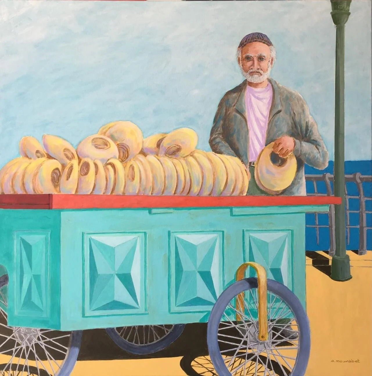 Ali Mourabet 
Acrylic on Canvas
80x80cm