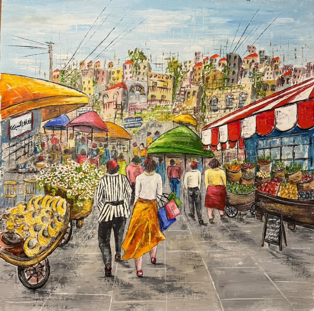 Magda Chaaban 
Acrylic on Canvas
127x127cm