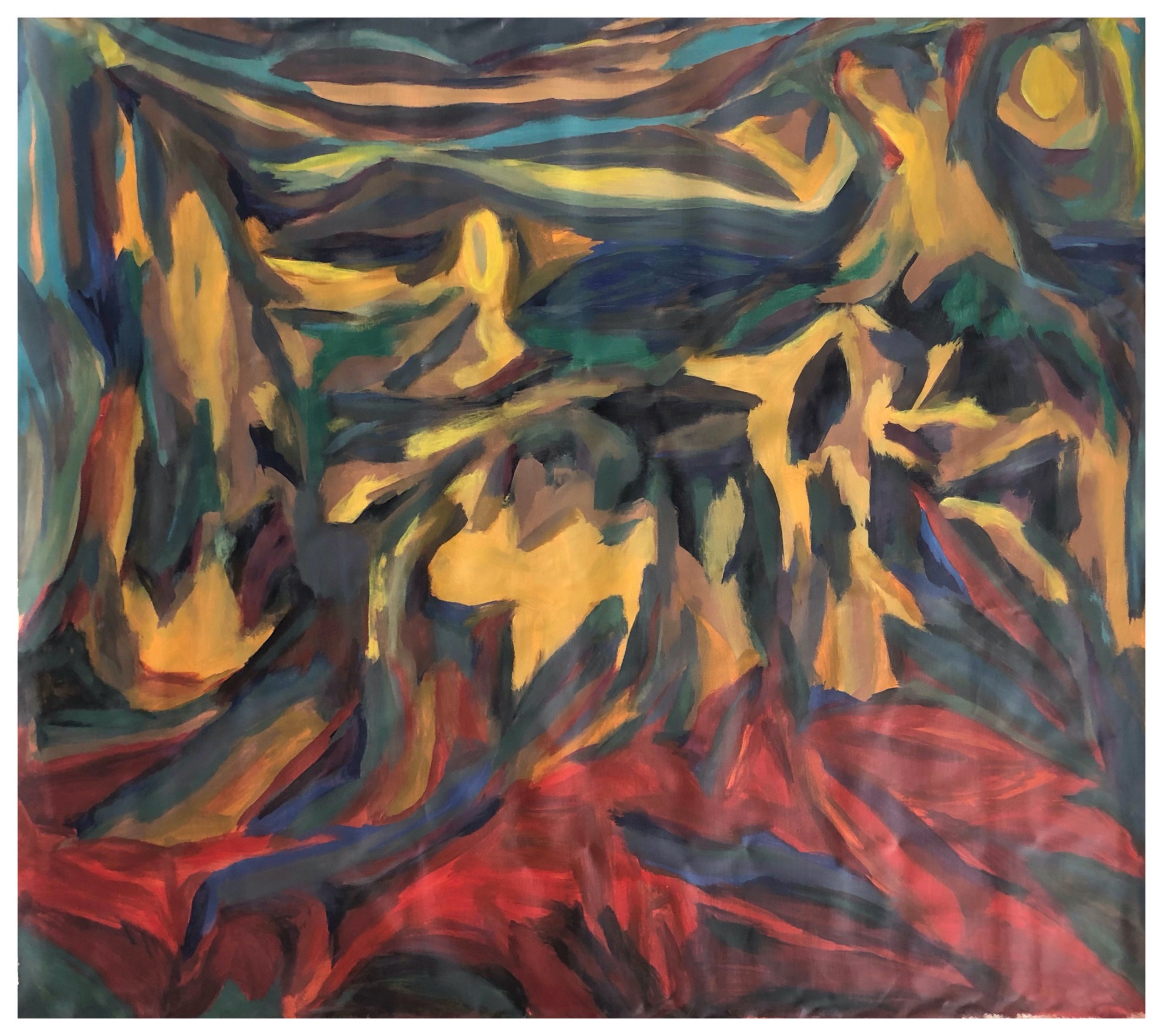 Aram Jughian-The Sunset of Your Dreams-Oil on Canvas-140 x 160 cm-2010 CLOSET first room V.jpg