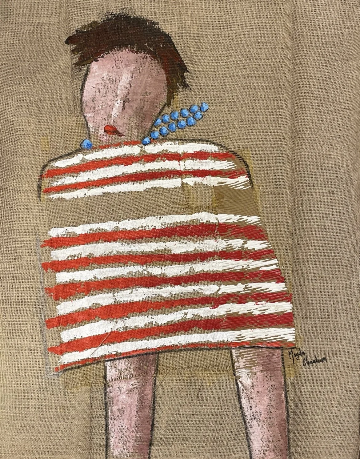 Magda Chaaban Acrylic on Jute 70 x 58 cm.jpg