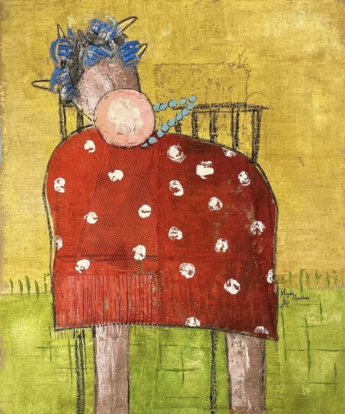 Magda Chaaban Acrylic on Jute 70 x 58 cm 1.jpg