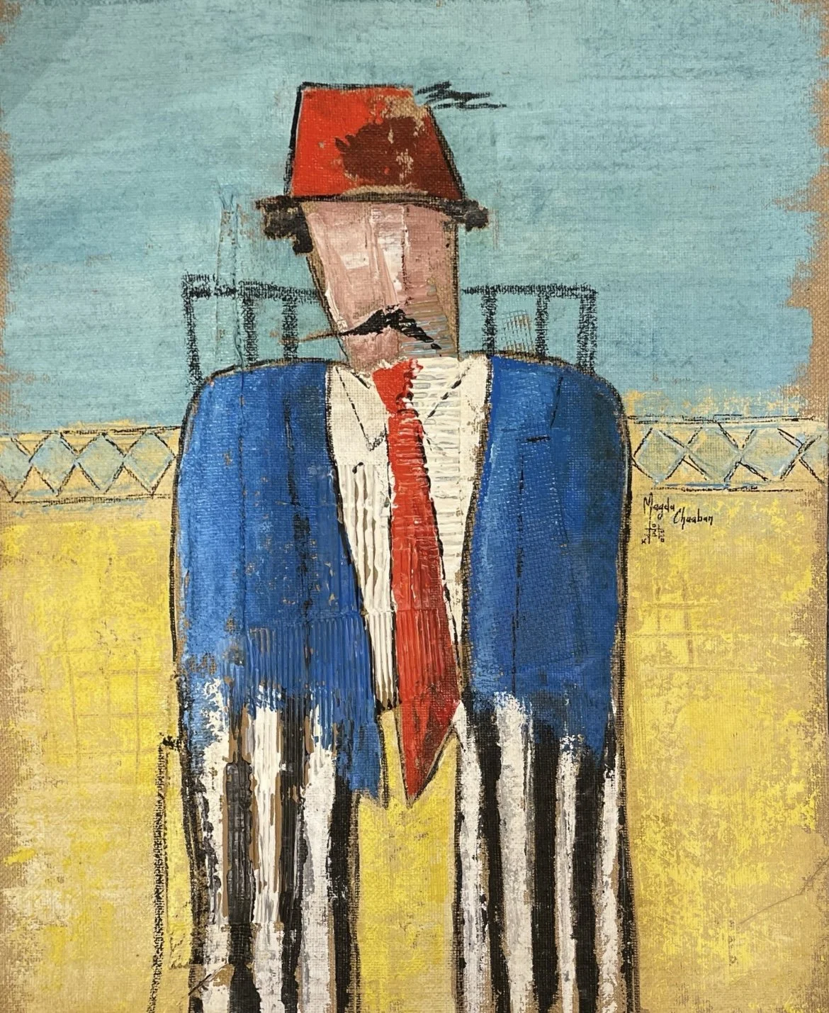 Magda Chaaban Acrylic on Jute 70 x 58 cm 2.jpg