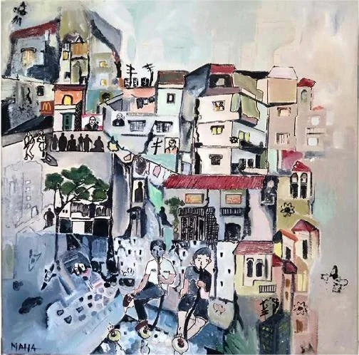Maha '' Tale of a lost city 9'' 40x40cm.jpg