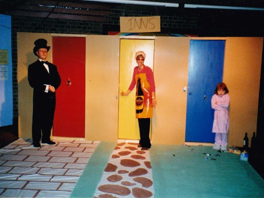 The first ever Christmas Tour in 2004. ‘I was an Innkeeper – fairly modern it seems!’. Avril thinks she’s been in every Christmas Tour since - bar one!