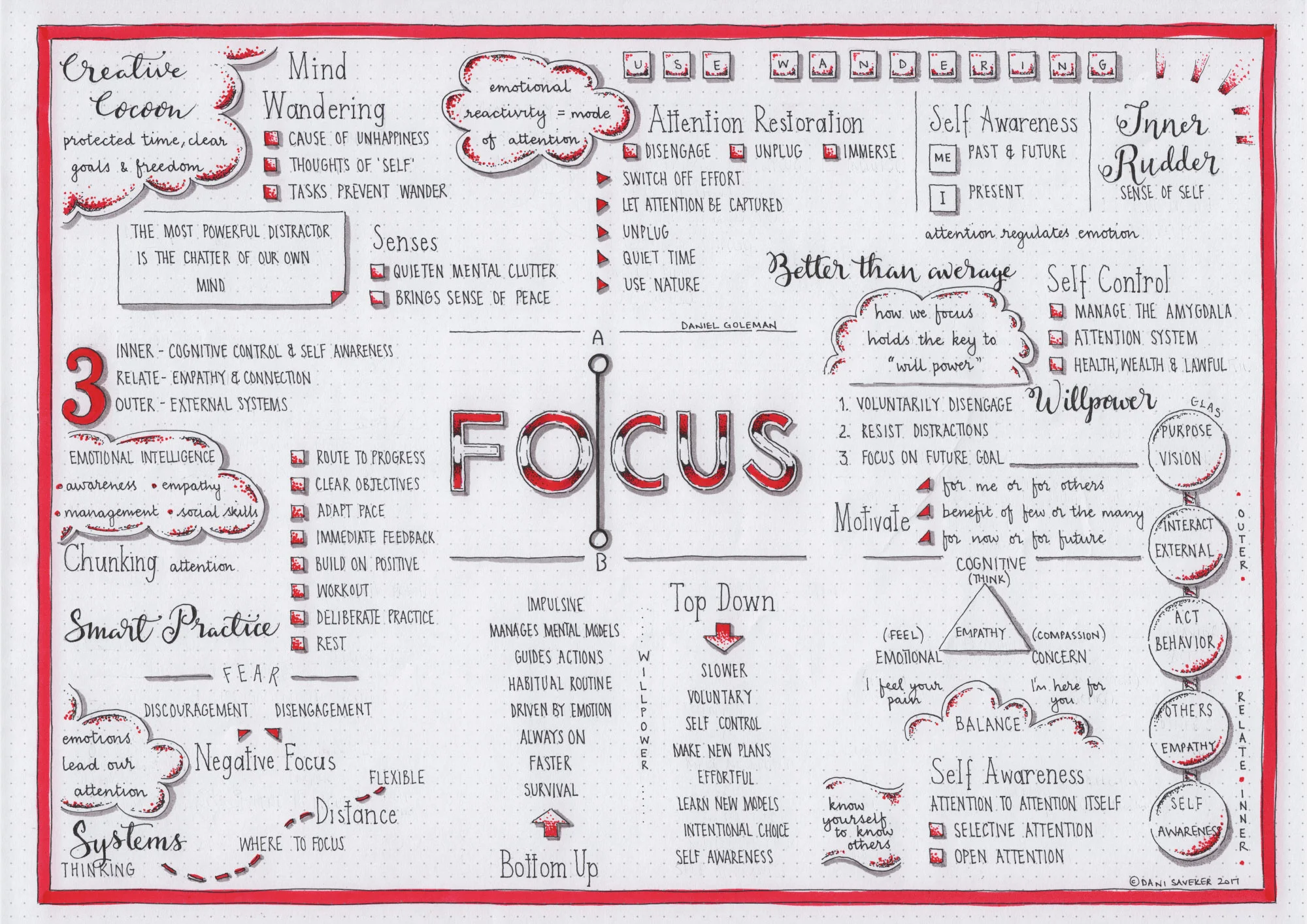 Focus Daniel Goleman Visual Synopsis By Dani Saveker Visual Synopsis