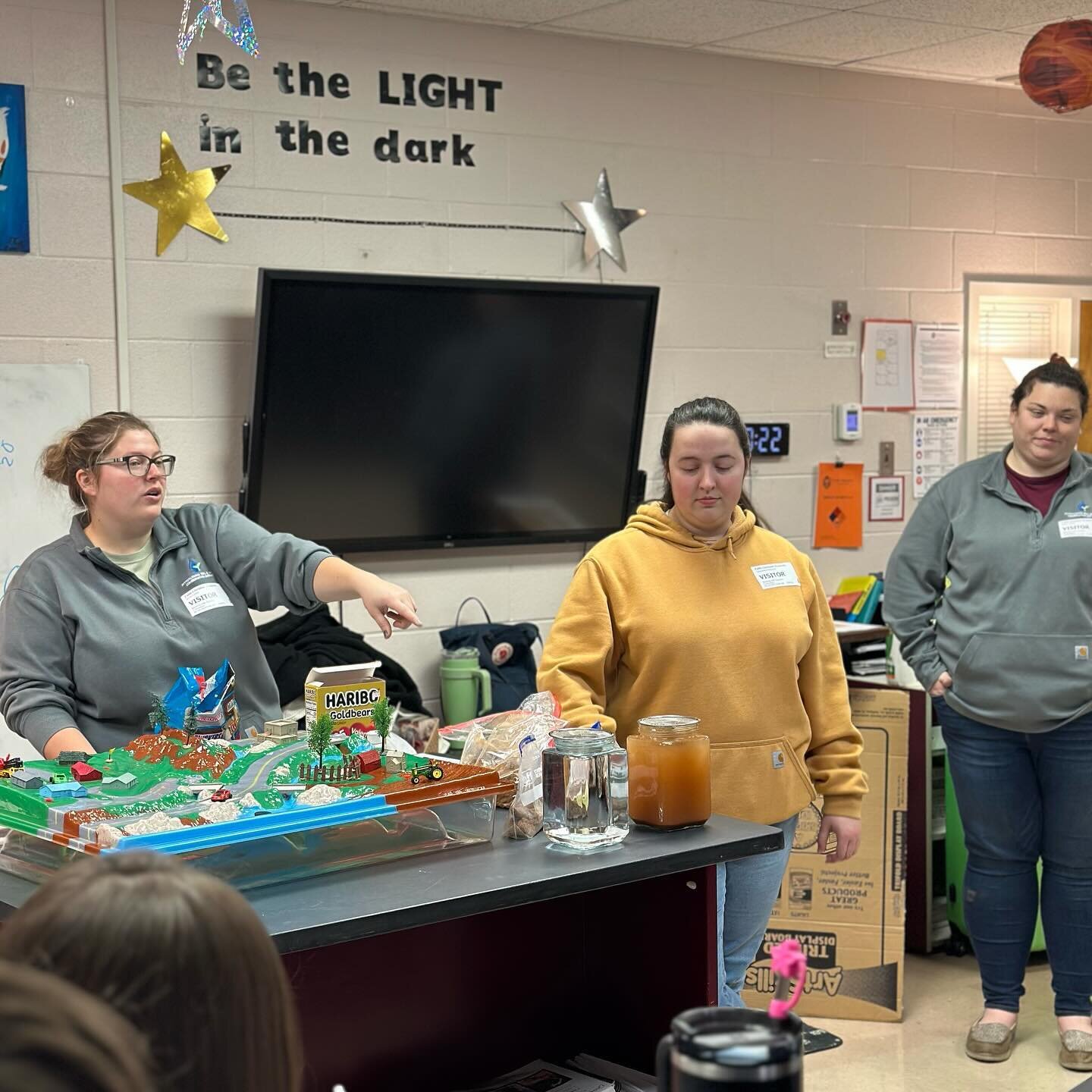 The Pittsylvania Soil and Water Conservation District and the USDA Natural Resources Conservation Service came to speak with the earth science class about how pollution affects the environment and ways it can be prevented. #FCA #earth #science #educa