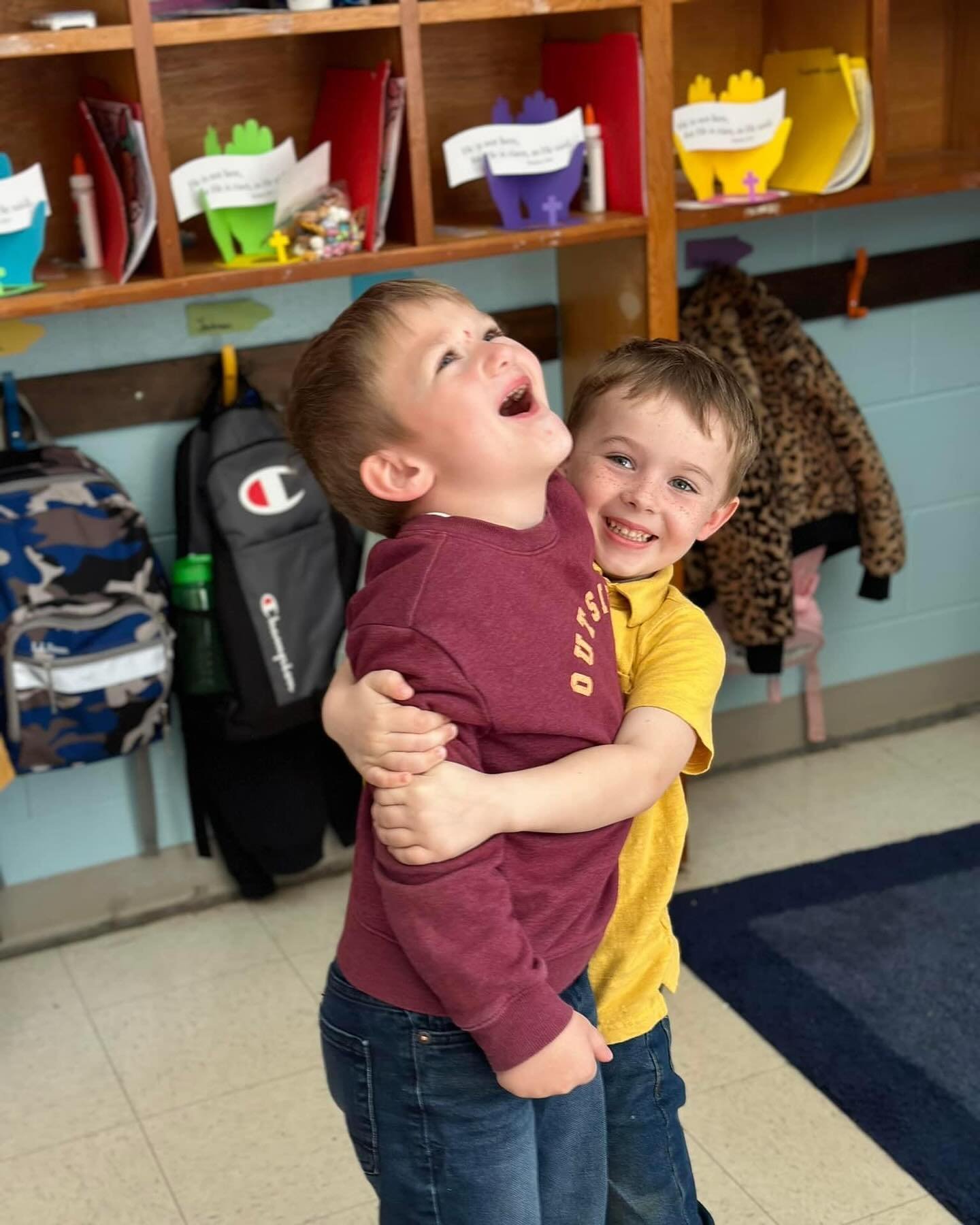 Going to school with your buddy is the best! We still have a few spaces left in our preschool program at FCA for Fall 2024. Spaces are limited, call now for more information or to schedule a tour visit www.fcavirginia.com or call 434-324-8276.