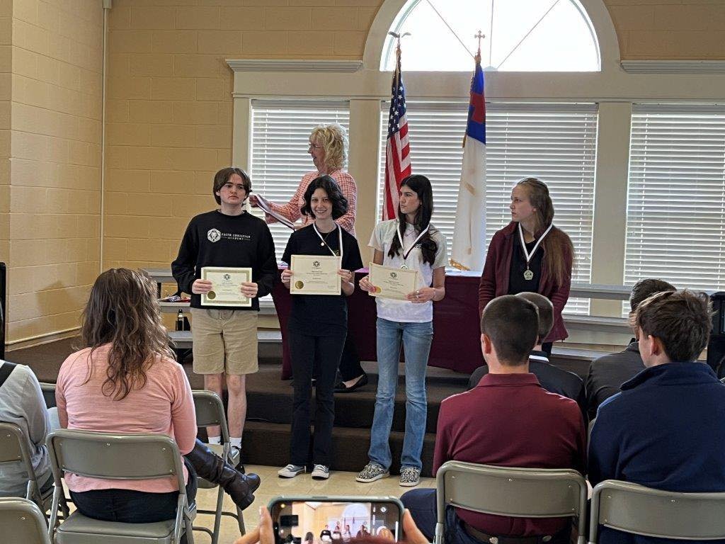 The FCA middle school and high school students were honored with awards recognizing academic excellence and positive character qualities. It has been a fantastic year and we are so excited to see what the next school year will bring!  #fca #school #h
