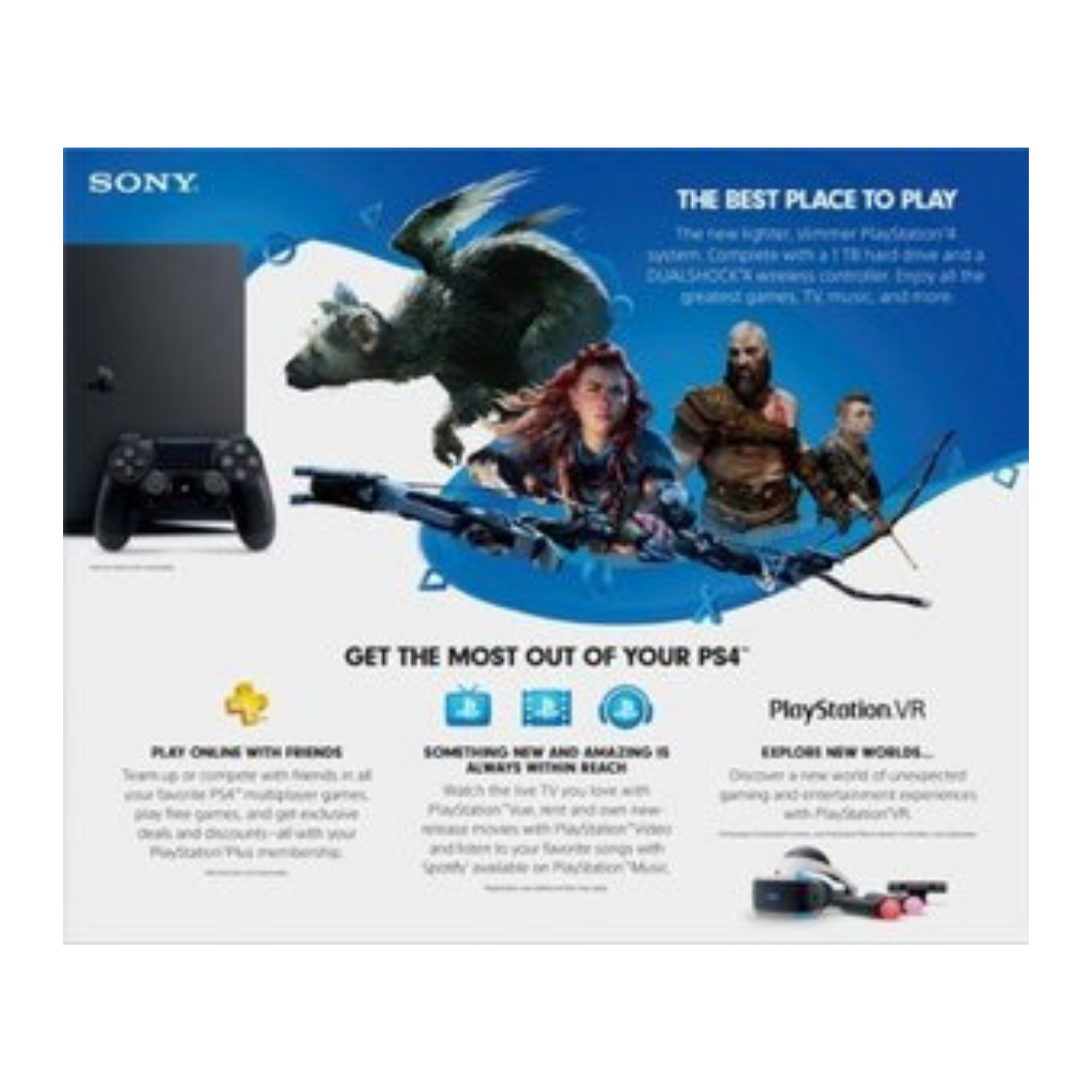 sony playstation 4 1tb console