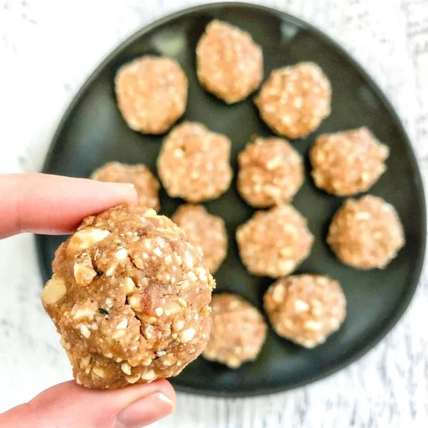 Cashew Peanut Butter Cookie Bites
