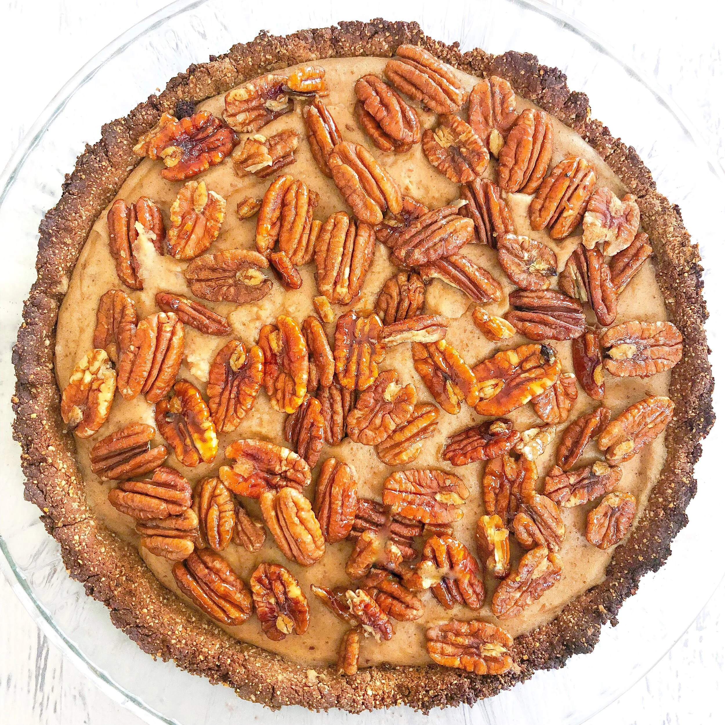 Sweet Potato Pecan Pie- vegan, gluten free, refined sugar free, dairy free