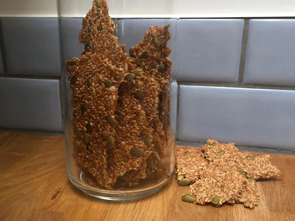 HOMEMADE SUPERSEED CRACKERS