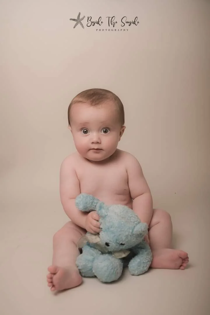 Eli & his late grandmothers blue teddybear
