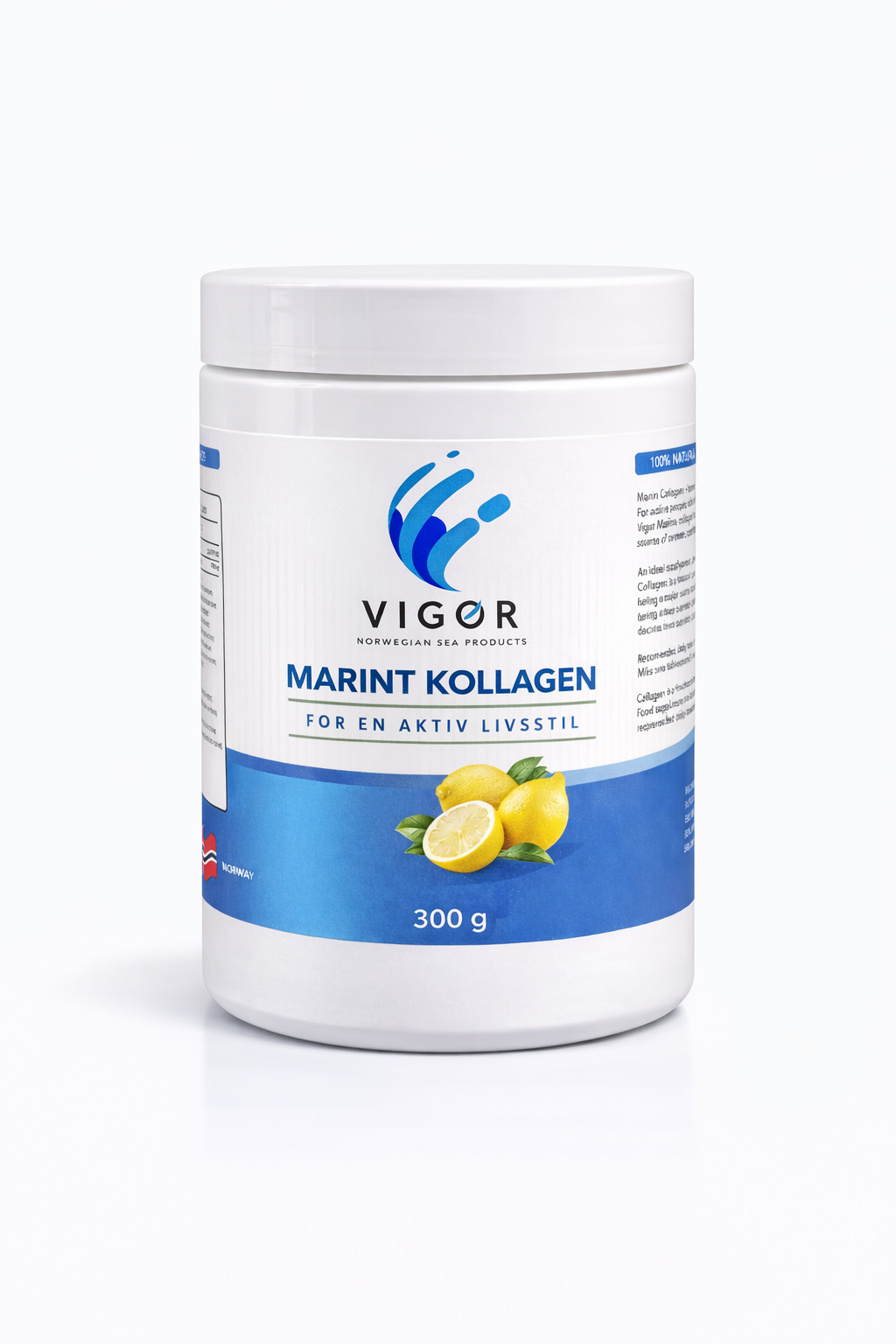Marint kollagen med smak av sitron (300 g)