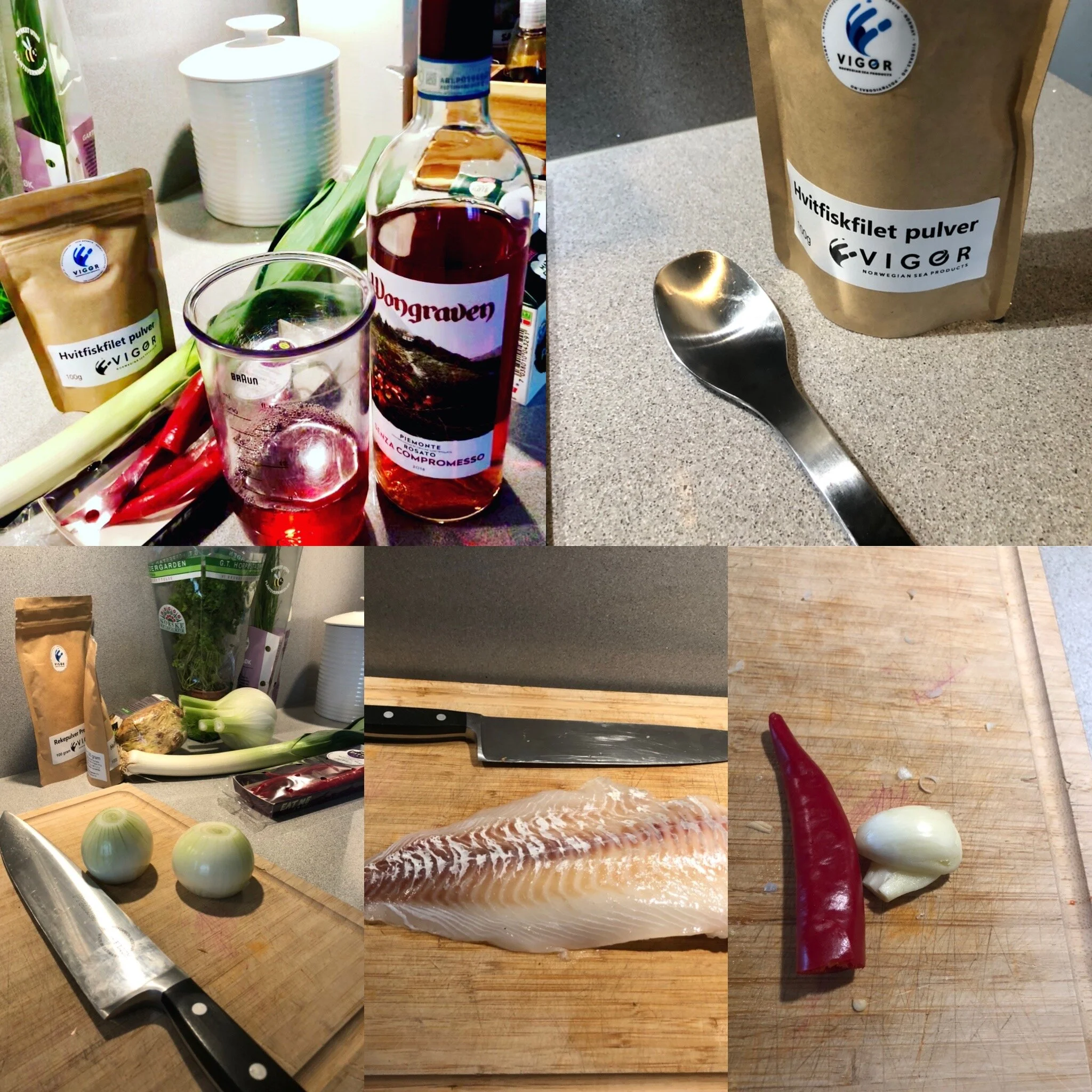 Fiskesuppe med Rose vin og chili (Glutenfri)