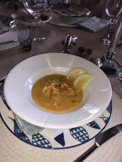 Malaysisk rekesuppe  med Rekepulver premium.