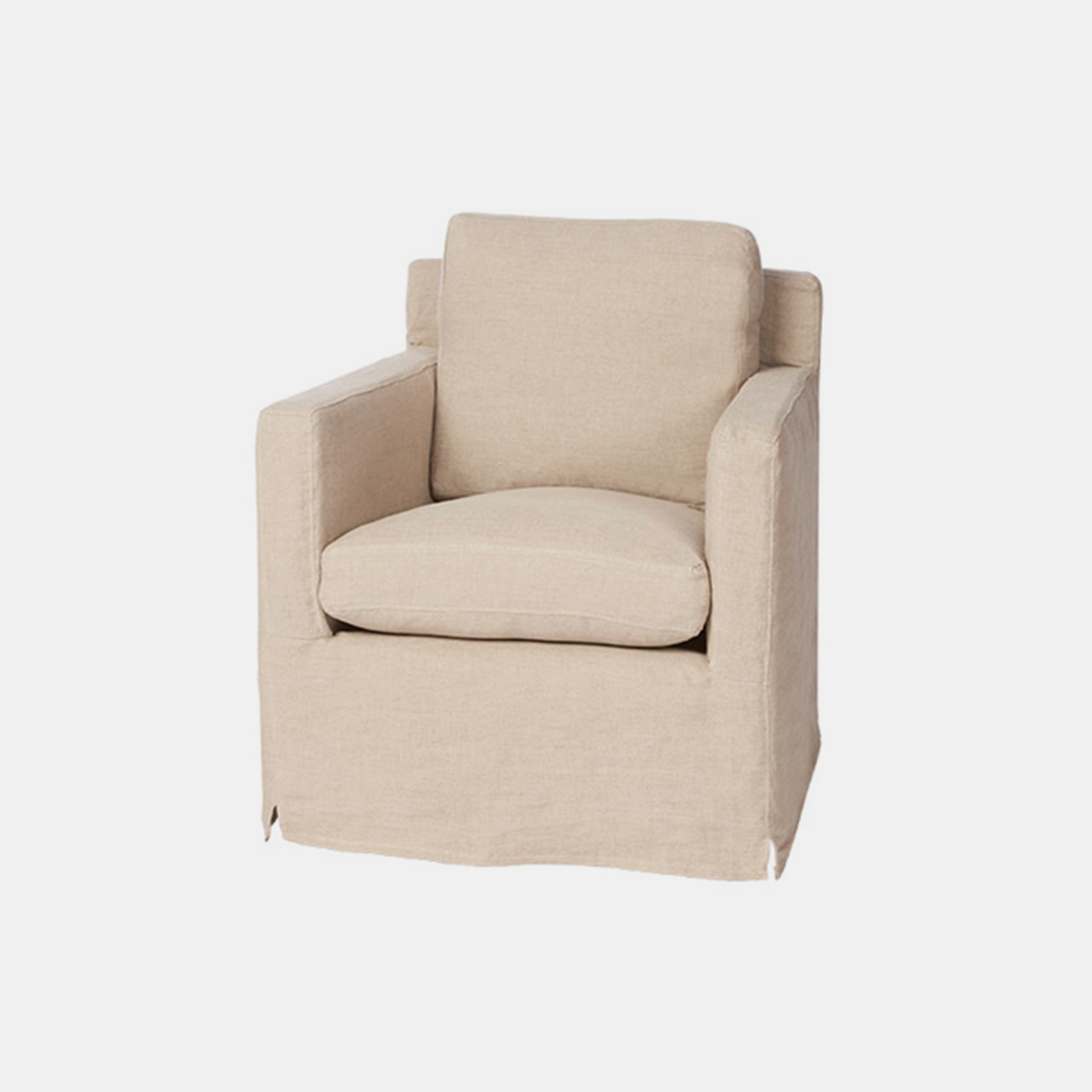 Louis Mini Chair 28"w x 31"h x 30"d Available slipcovered, upholstered, and with swivel. Also available as chair and sofa. SKU1059CSC