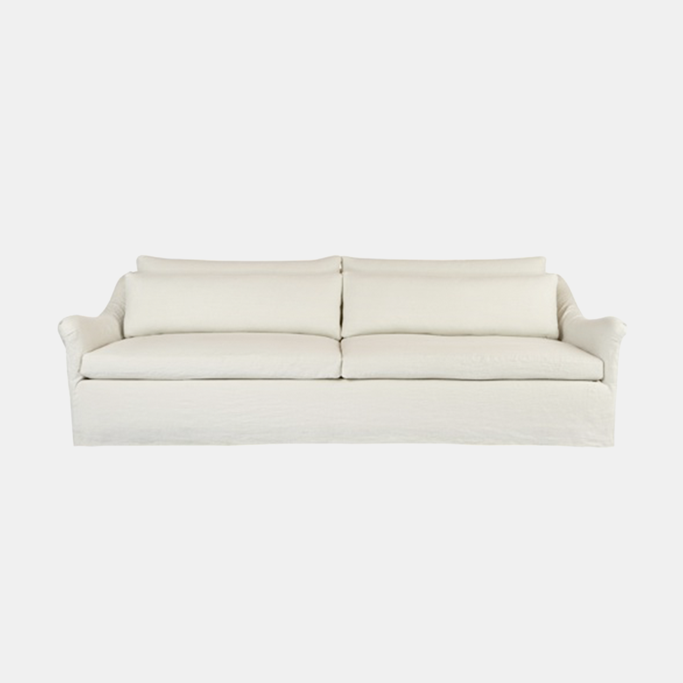 Genevieve Sofa 84"w x 32"h x 43"d 96"w x 32"h x 43"d 108"w x 32"h x 43"d Available slipcovered and upholstered. Also available as chair, chair and a half, and loveseat. SKU1309CSC