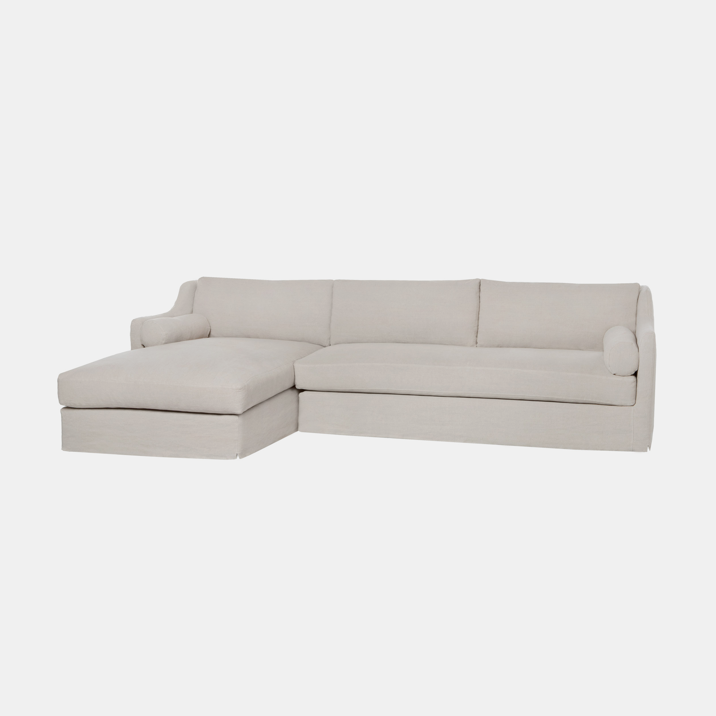 Dalia Sectional 123"w x 33"h x 68"d Available slipcovered and upholstered. SKU2408CSC