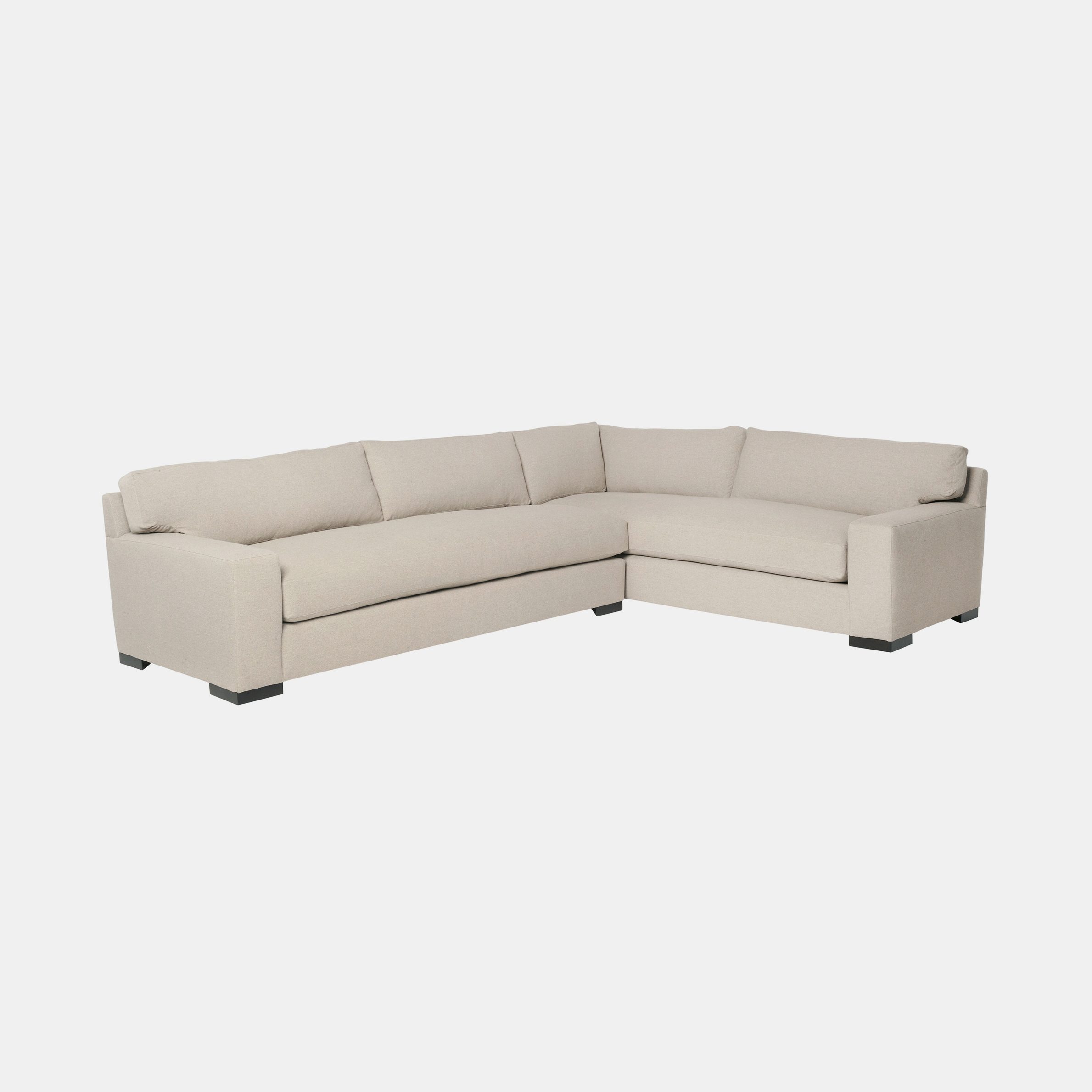Loft Sectional 96"w x 29"h x 130"d Available slipcovered and upholstered. SKU2498CSC