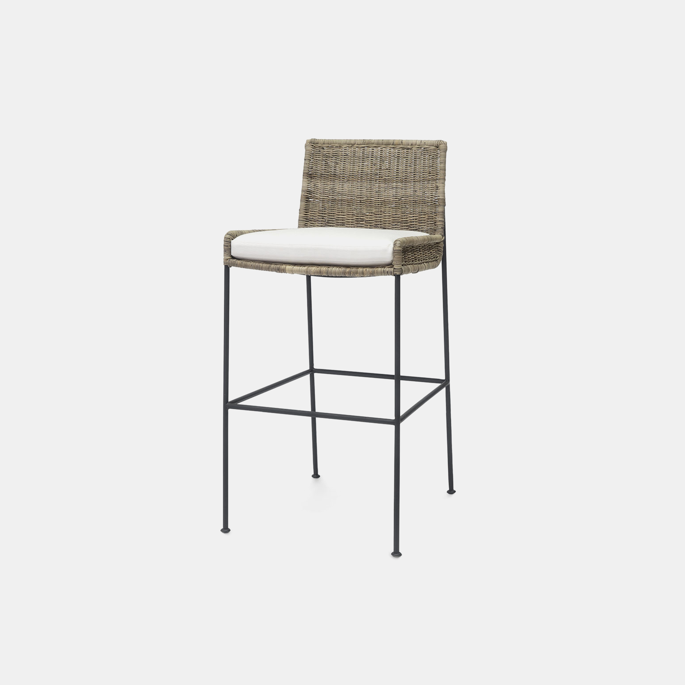 Nora Bar Stool 19.25"w x 24"d x 39.5"h Available in 30” bar stool and 24” counter stool. SKU12224PLK