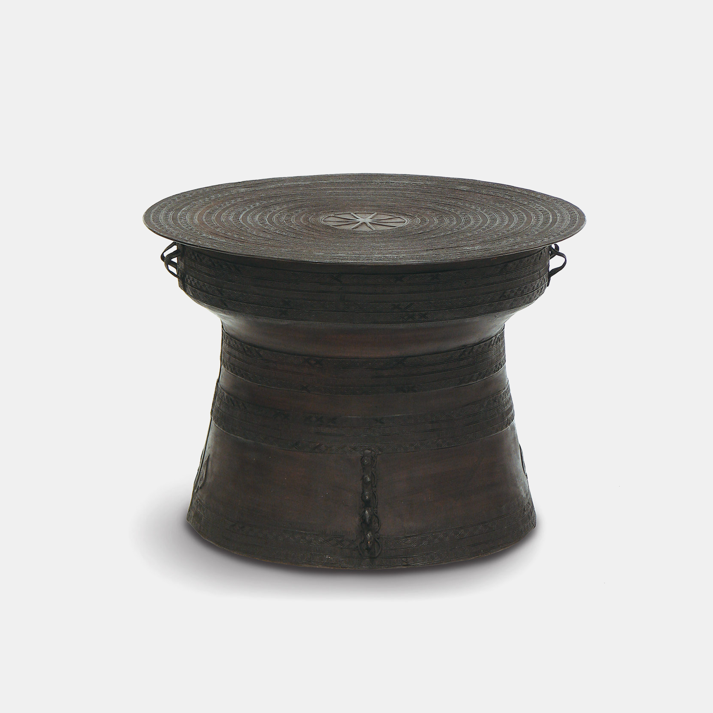 Rain Drum, Large 24.5"d x 17.5"h Pressed brass SKU1049PLK