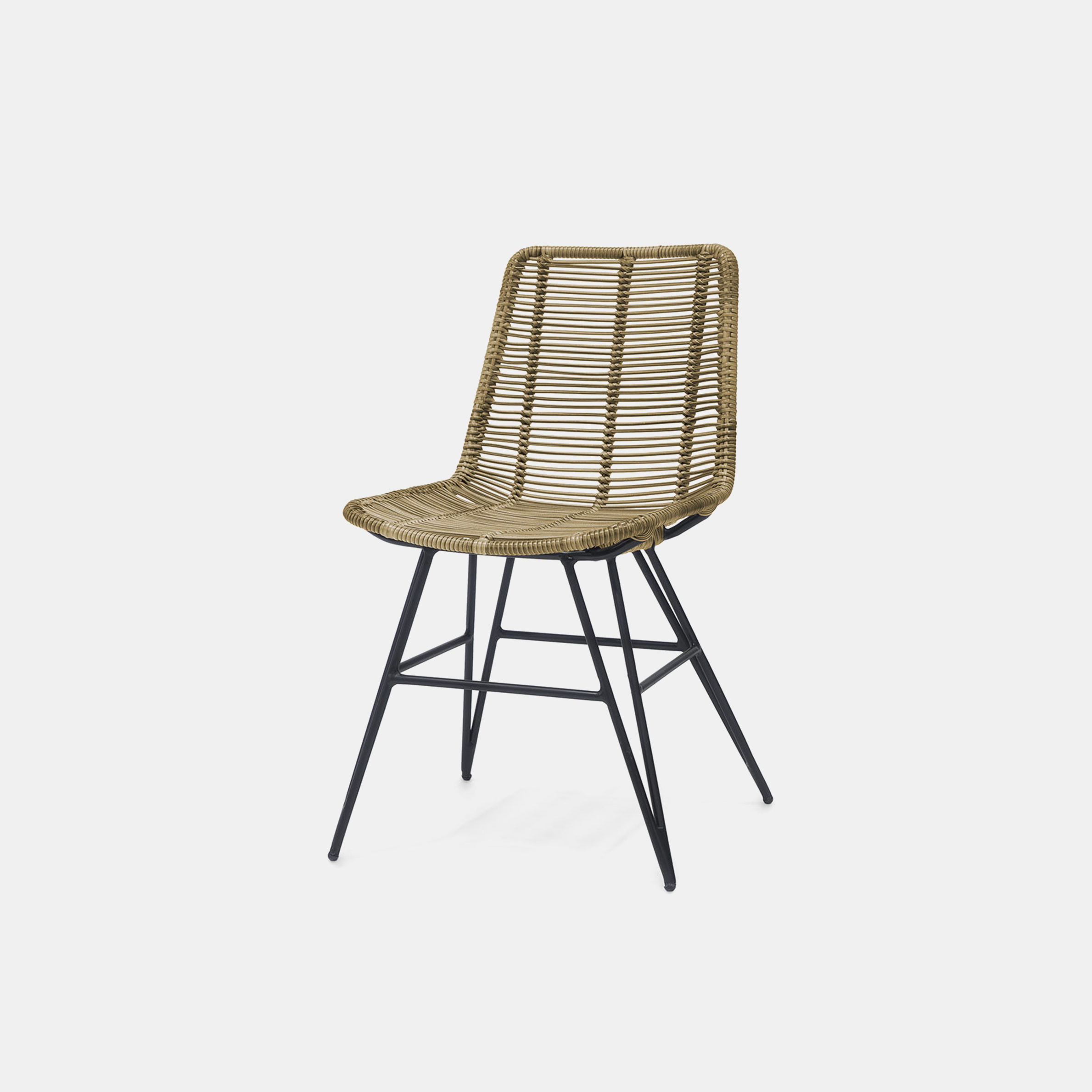 Hermosa Side Chair 19.5"w x 24"d x 32.5"h Available in natural brown and grey. Also available as arm chair, lounge chair, stool, bench, counter stool, and bar stool. SKU10438PLK